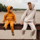 Bluza dziecięca z kapturem, musztardowa, Eevi