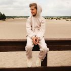 Bluza dziecięca z katurem, beżowa, Eevi