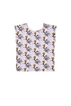 Bluzka damska z krótkim rękawem, biała, Moodo