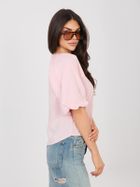 Bluzka damska z krótkim rękawem, różowa, Sublevel