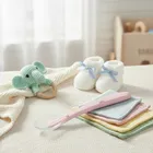 Bocioland, łyżeczka silikonowa, różowa