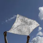 Bocioland, pieluszki muślinowe, marszczone, beżowe, 70-70 cm, 3 szt.