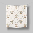 Bocioland, pieluszki muślinowe, zielony, 70-70 cm, 3 szt.