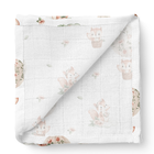 Bocioland, Wiewiórki, pieluszka bambusowa, 110-110 cm