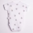 Body chłopięce z krótkim rękawem, białe, Nicol