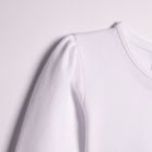 Body dziewczęce z długim rękawem, białe, Nicol