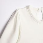 Body sukienka z długim rękawem, ecru, Nicol