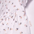 Body sukienka z krótkim rękawem, białe, Nicol