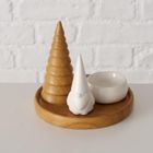 Boltze Home, Amira, świecznik na tealight z choinką, 13 cm