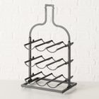 Boltze Home, Botella, stojak na wino metalowy w kształcie butelki, wys. 54,5 cm