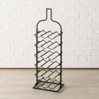 Boltze Home, Botella, stojak na wino metalowy w kształcie butelki, wys. 91 cm