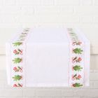 Boltze Home, Noelle, bieżnik z jemiołą, bawełniany, 140 cm