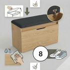 Boximo, Soto, szafka na buty z siedziskiem i schowkiem, 80-50-35 cm