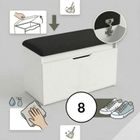 Boximo, Soto, szafka na buty z siedziskiem i schowkiem, 80-50-35 cm