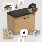 Boximo, Vira, szafka na buty z siedziskiem i schowkiem, 60-50-35 cm