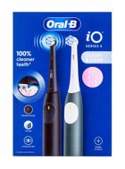 Braun, Oral-B, iO2 Duo, szczoteczka elektryczna, magnetyczna, Night Black & Forest Green, 2 szt.