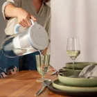 Brita, Glass, dzbanek filtrujący, 2 wkłady MaxtraPro PP, niebieski, 2,5l