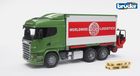 Bruder, Scania R, Kontener z wózkiem widłowym i paletami
