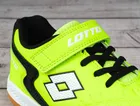 Buty piłkarskie dziecięce, halowe, żółte, Lotto Dasher