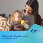 Canpol babies, Exotic Animals, kubek niekapek z rurką i odważnikiem, żółty, 270 ml