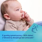Canpol babies, smoczek silikonowy, symetryczny, orange, 0-6m