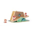 Chicco, My Wood Friends, Kryjówka lisów, zestaw figurek drewnianych