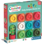 Clementoni, Soft Clemmy, Smok, miękkie klocki, 10 elementów