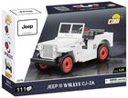 Cobi, Jeep Willys CJ-2A biały, klocki, 111 elementów