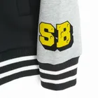 Cool Club, Bluza bejsbolówka chłopięca, rozpinana, czarna, SpongeBob