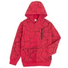 Cool Club, Bluza chłopięca z kapturem, oversize, czerwona