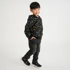 Cool Club, Bluza chłopięca z kapturem, rozpinana, czarna, Pokemon