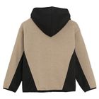 Cool Club, Bluza chłopięca z kapturem, rozpinana, czarno-brązowa