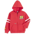 Cool Club, Bluza chłopięca z kapturem, rozpinana, czerwona, Hot Wheels