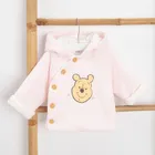 Cool Club, Bluza dziewczęca z kapturem, rozpinana, ocieplana, różowa, Kubuś Puchatek