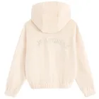 Cool Club, Bluza dziewczęca z kapturem, rozpinana, welurowa, beżowa