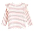 Cool Club, Bluzka dziewczęca z długim rękawem, prążkowana, biała