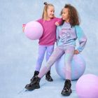 Cool Club, Jegginsy dziewczęce, ocieplane, fioletowe