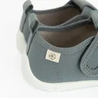 Cool Club, Kapcie chłopięce, szare, skórzana wkładka, Zdrowa Stopa