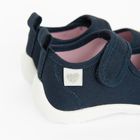 Cool Club, Kapcie dziewczęce, niebieskie. skórzana wkładka, Zdrowa Stopa