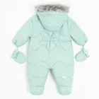 Cool Club, Kombinezon dziewczęcy z kapturem, ocieplany, miętowy