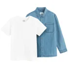 Cool Club, Komplet chłopięcy, Koszula z długim rękawem, T-shirt, mix