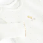 Cool Club, Komplet dziewczęcy, ażurowy, Body z długim rękawem, Śpiochy, biały