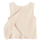 Cool Club, Komplet dziewczęcy, Bluzka bez rękawów, Spodnie materiałowe, wide, beżowy