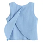 Cool Club, Komplet dziewczęcy, Bluzka bez rękawów, Spodnie materiałowe, wide, niebieski