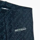 Cool Club, Komplet dziewczęcy, T-shirt, Legginsy, kolarki, prążkowany, czarny, SmileyWorld