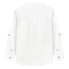 Cool Club, Koszula chłopięca z długim rękawem, z lnem, regular, biała