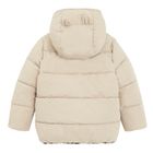 Cool Club, Kurtka dziewczęca z kapturem, dwustronna, ocieplana, beżowa