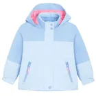 Cool Club, Przeciwdeszczowa kurtka dziewczęca z kapturem, 3w1, Bluza polarowa, rozpinana, niebieska