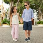 Cool Club, Spodnie jeansowe dziewczęce, culotte, różowe