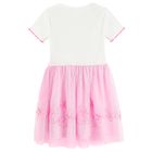 Cool Club, Sukienka dziewczęca z krótkim rękawem, różowa